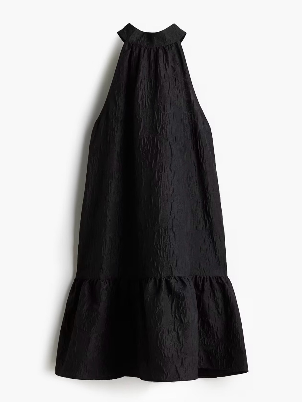 H&M Maternity MAMA Jacquard-Weave Dress with Bow at Back